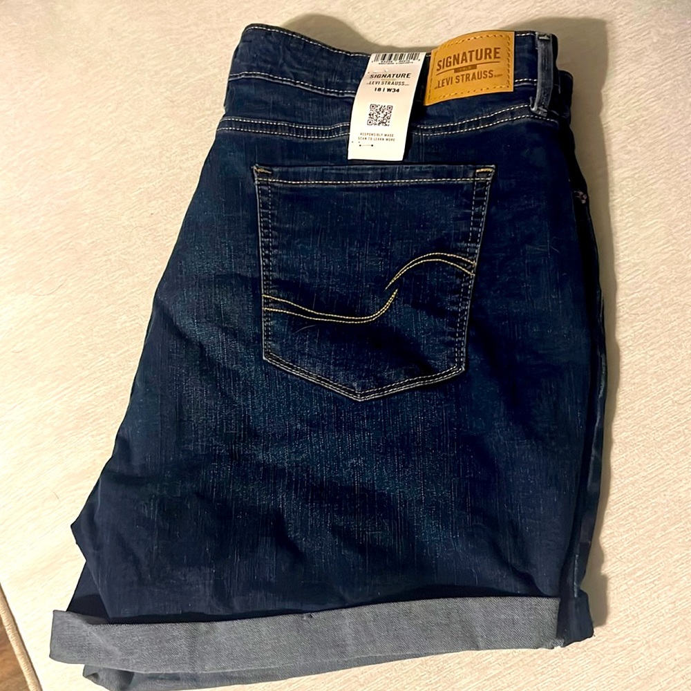 Levi’s cuffed jean shorts